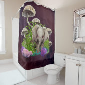 Rideaux De Douche L'éléphant de bébé le plus mou (En situation)