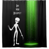 Rideaux De Douche L'enlèvement d'Aliens OVNI 👽 Croyez-Vous ? (Devant)