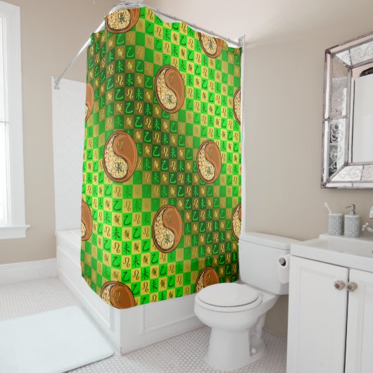 Rideaux De Douche Léo & Chèvre de Bois (En situation)