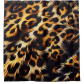 Rideaux De Douche Leopard Elegance : Un Duvet qui vole le spectacle (Devant)