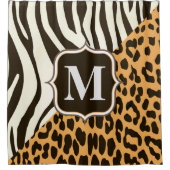 Rideaux De Douche Leopard et Zebra (Devant)