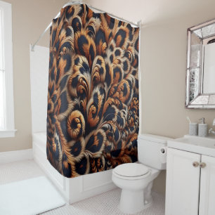 Rideaux De Douche Leopard Luxe : Transformez votre salle de bain ave