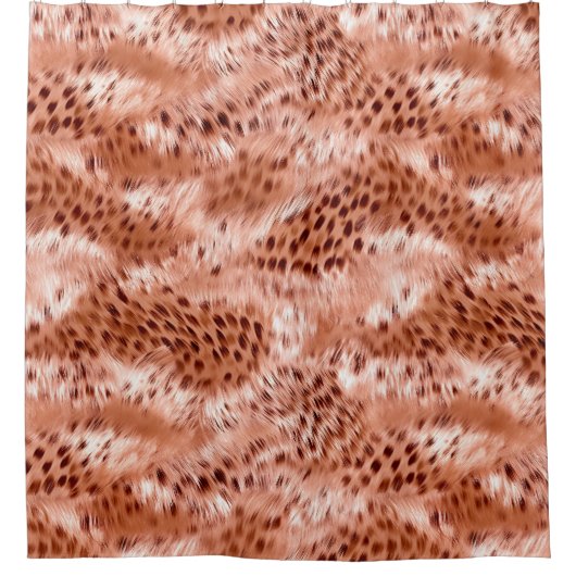 Rideaux De Douche Léopard rose rose (Devant)