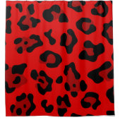 Rideaux De Douche léopard rouge (Devant)