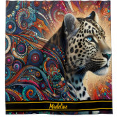 Rideaux De Douche Leopard Thrill : Bold Branch et Birds (Devant)