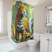 Rideaux De Douche Léopards (En situation)