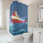 RIDEAUX DE DOUCHE L'ÉPAVE DE L'EDMUND FITZGERALD (En situation)