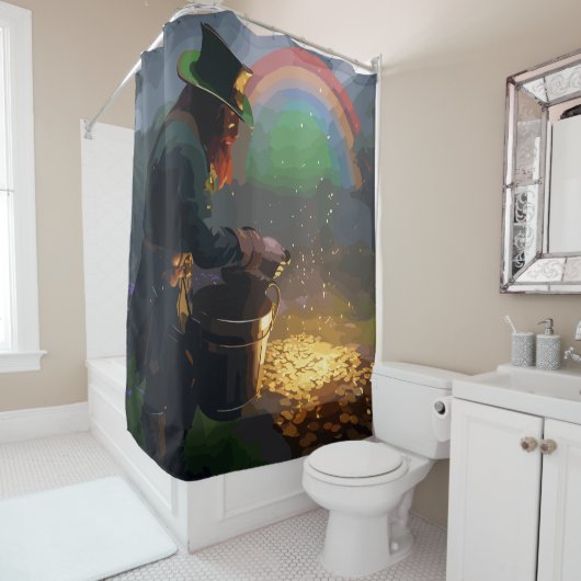 Rideaux De Douche Leprechaun Hideaway (En situation)