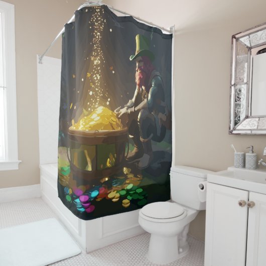Rideaux De Douche Leprechaun Hideaway (En situation)