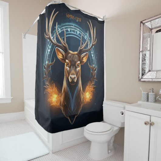 Rideaux De Douche L'équipe du Père Noël (En situation)