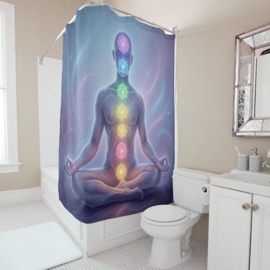 Rideaux De Douche Les 7 Chakras´2 (En situation)