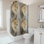 Rideaux De Douche Les amoureux du lion Jungle (En situation)