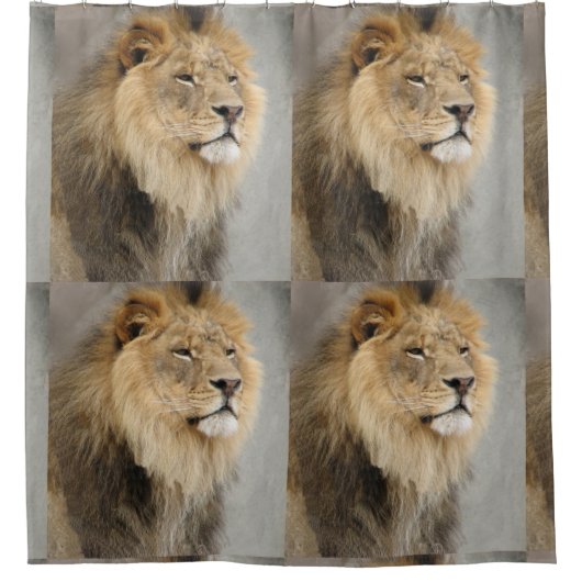 Rideaux De Douche Les amoureux du lion Jungle (Devant)