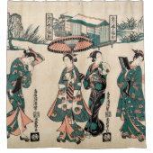Rideaux De Douche Les beautés de Fukagawa.Triptyque (Devant)