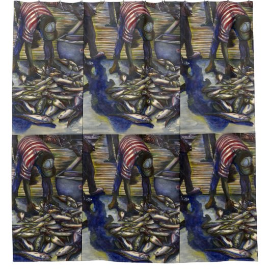 Rideaux De Douche Les bénédictions de samedi, Harbour Island, Bahama (Devant)