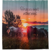 Rideaux De Douche Les chevaux sont des anges sans ailes (Devant)