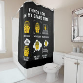 Rideaux De Douche Les Choses Que Je Fais Dans Mon Temps D'Épargne Cr (En situation)