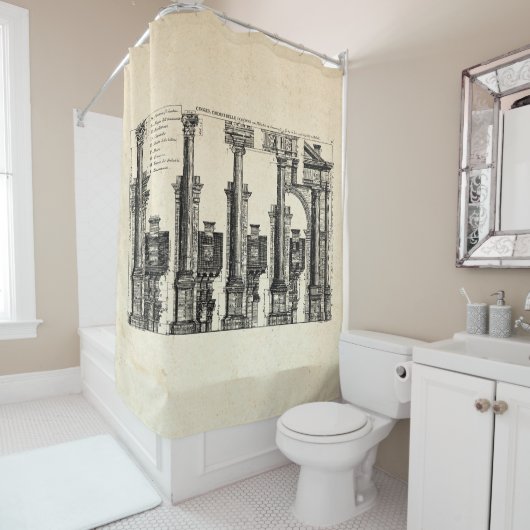 Rideaux De Douche Les cinq classes d'architecture, 1725 (En situation)