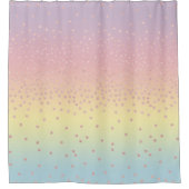 Rideaux De Douche Les confettis roses élégants de parties (Devant)