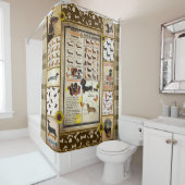 Rideaux De Douche Les Dons Aux Amoureux de les chiens Dachshund (En situation)