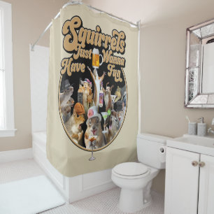 Rideaux De Douche Les Écureuils Veux Juste Avoir Un Fun Douche Ridea