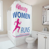 Rideaux De Douche Les femmes malveillantes dirigent (En situation)