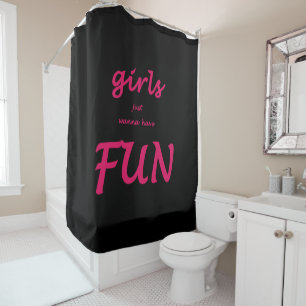 Rideaux De Douche les filles veulent juste s'amuser