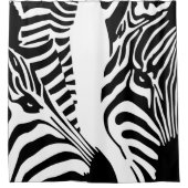 Rideaux De Douche Les grands visages Zèbre modernes (Devant)