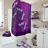 Rideaux De Douche Les libellules dans l'eau