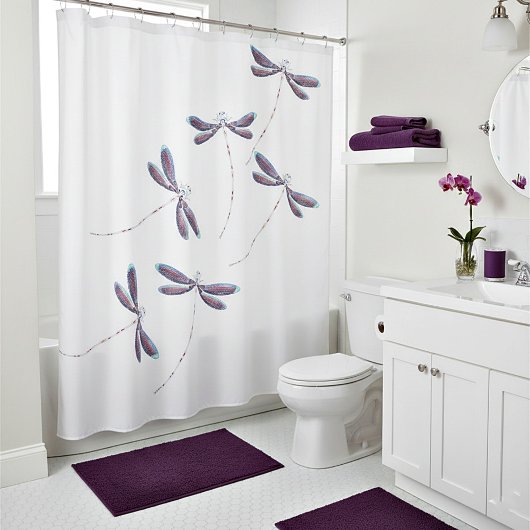 Rideaux De Douche Les libellules en vol