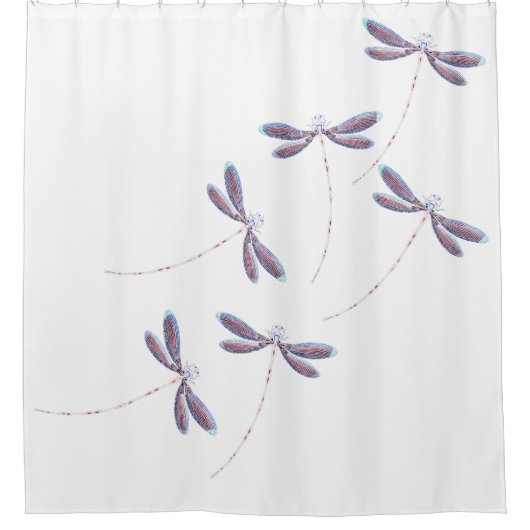 Rideaux De Douche Les libellules en vol (Devant)