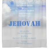 Rideaux De Douche Les noms de Dieu JIREH SHALOM RAPHA (Devant)