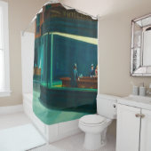 Rideaux De Douche Les nuits Edward Hopper (En situation)