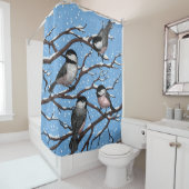 Rideaux De Douche Les poulets en hiver (En situation)