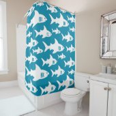 Rideaux De Douche Les requins nageurs (En situation)