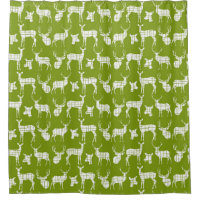 Les seaux de cerfs verts et blancs font la nature