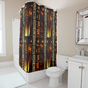 Rideaux De Douche "Les Threads dorés de la Tradition"