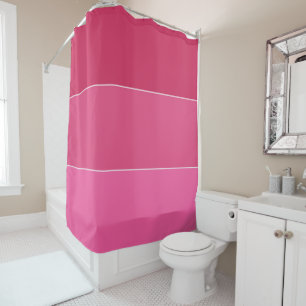 Rideaux De Douche Les tons roses des rayures hawaiiennes