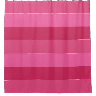 Rideaux De Douche Les tons roses des rayures hawaiiennes
