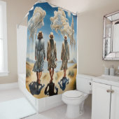 Rideaux De Douche Les Trois Sages (En situation)