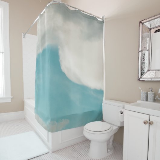 Rideaux De Douche les vagues de toutes les manières (En situation)