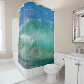 Rideaux De Douche Les vagues d'été de Blue Ocean (En situation)