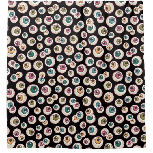 Rideaux De Douche Les yeux d'Halloween (Devant)