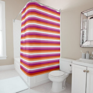 Rideaux De Douche Lesbian Pride Flag LGBTQ