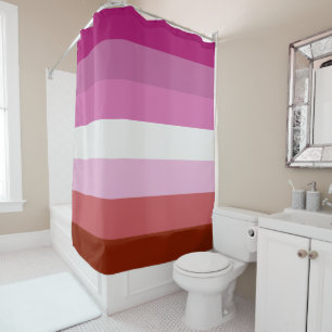 Rideaux De Douche Lesbian Pride Flag LGBTQ