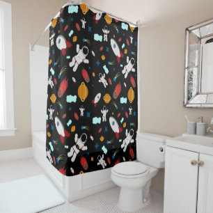 Rideaux De Douche L'espace extra-atmosphérique pour enfants et Motif