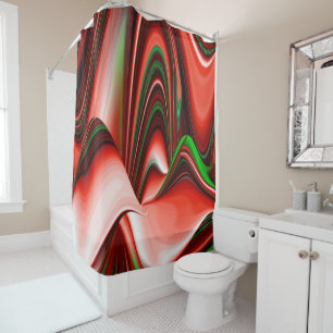 Rideaux De Douche L'esprit de l'amour et de l'espoir Abstrait 3D Rai