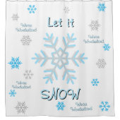 Rideaux De Douche Let it Snow Winter Wonderland (Devant)