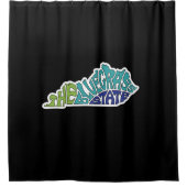 Rideaux De Douche L'État de Bluegrass - Kentucky (Devant)
