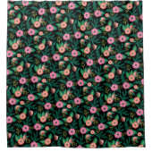 Rideaux De Douche L'été s'épanouit dans une florale tropicale (Devant)